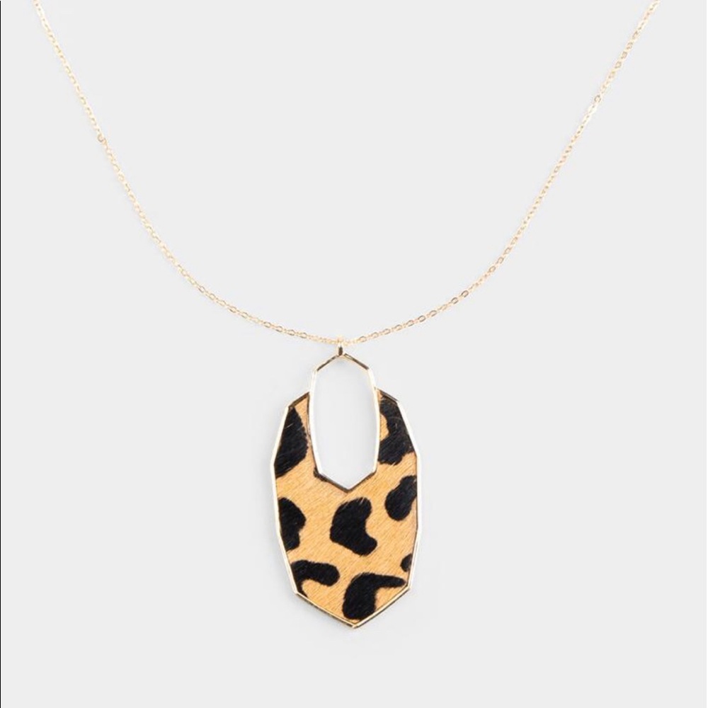 Animal Print Pendant Necklace